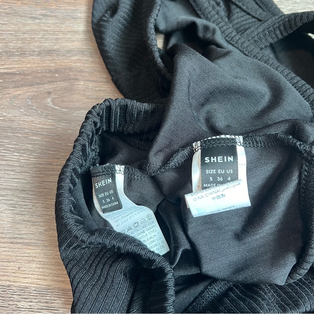 Shein Black Top and Skirt Set - Picture 7 of 9